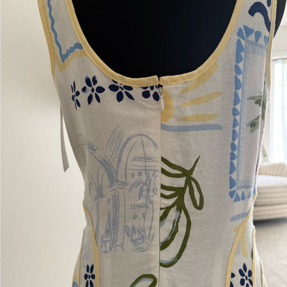 Caroline Constas Womens Print Dress Size Medium - Picture 8 of 8